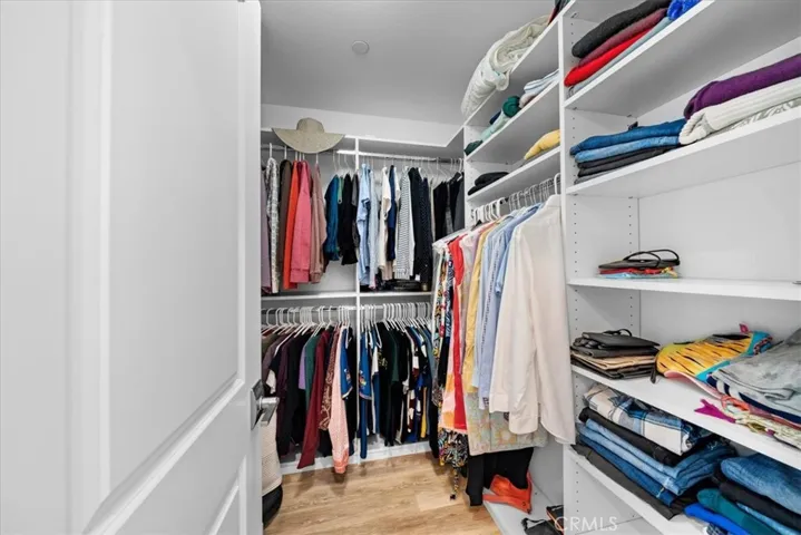 Walk-in closet.
