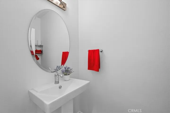 First floor powder restroom.