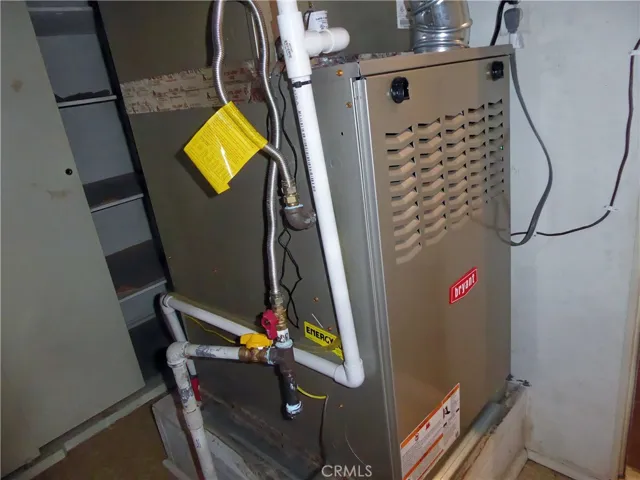 Walk-in Heater Room with extra Stroage.