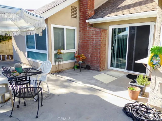 From House to outside Patio Area.