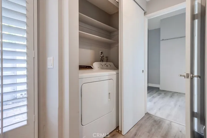 Laundry in closet.  Washer & Dryer included