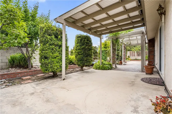 Patio outside Master Bedroom