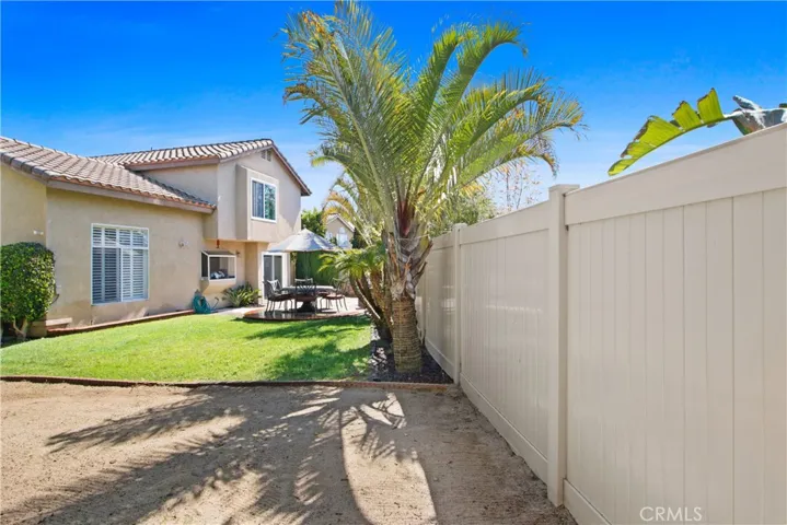 Vinyl fencing is always a plus! Side yard to the left (not pictured)