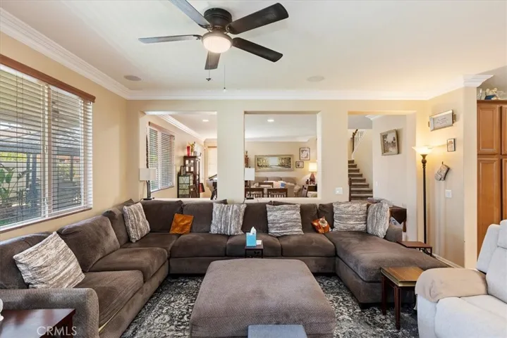 Family Room facing the Kitchen.