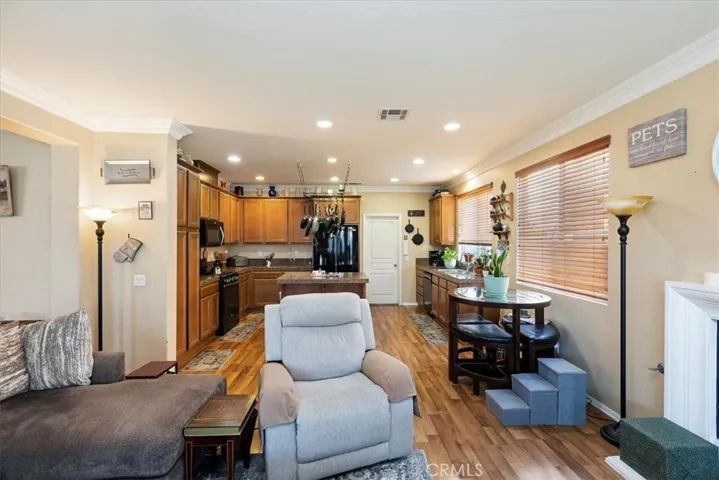Family Room facing the Kitchen.