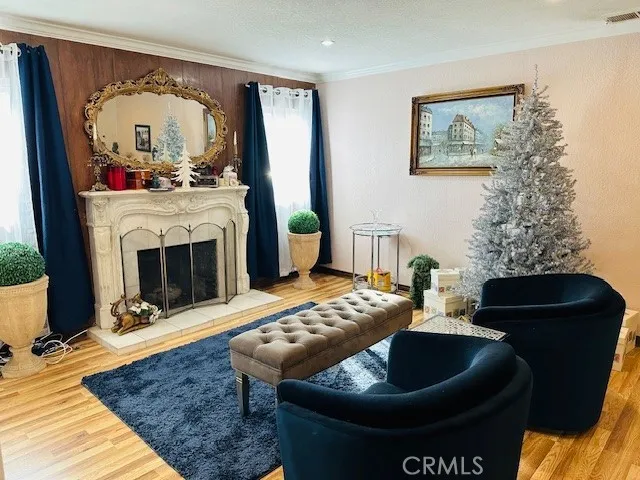 Living Room with Fireplace