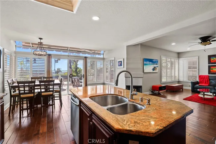 Working Island with lots of Storage and open to outdoor entertaining and large kitchen nook