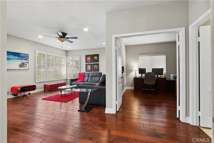 Downstairs Office or Guest Bedroom with private access to Full Bathroom
