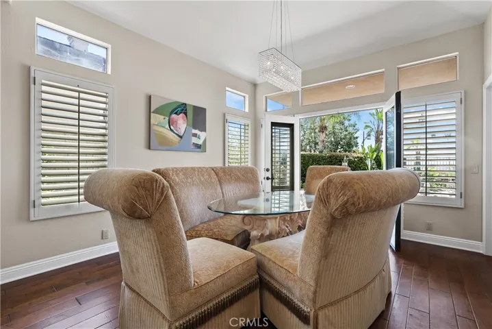 Formal Dining Room with outside Awning to shade your dining experience