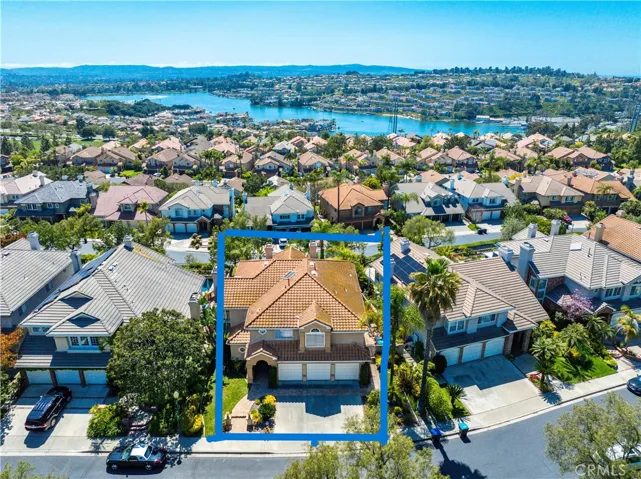 Arial View of Home located on a Single Loaded Street