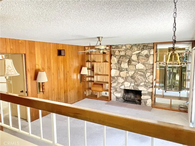 View of family room from kitchen.