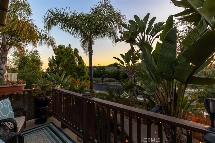 Enjoy beautiful sunsets from the master bedroom balcony.