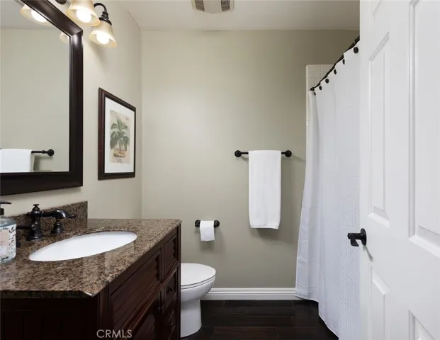 Upgraded guest bathroom on the main floor.