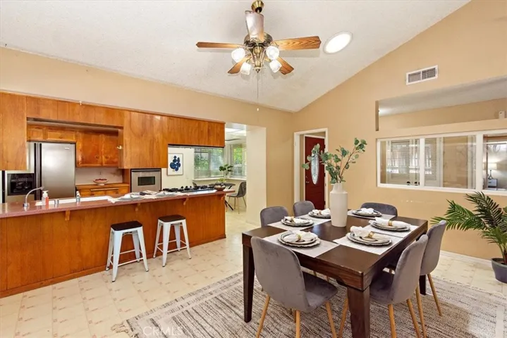 Kitchen has additional nook area