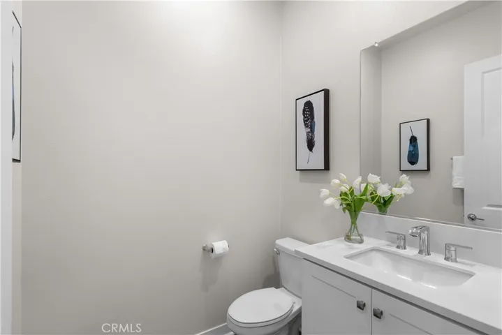 Downstairs powder bathroom