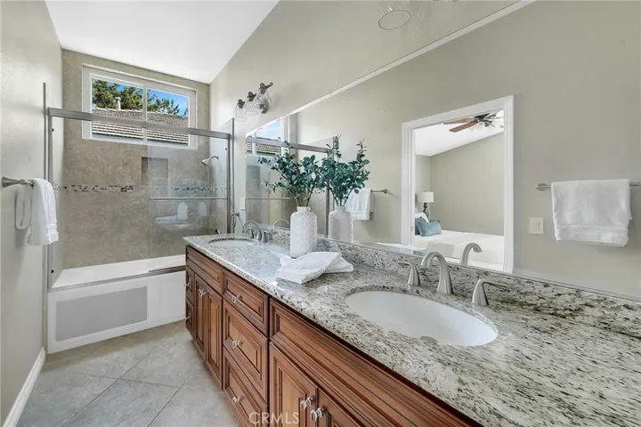 Primary bathroom double vanity