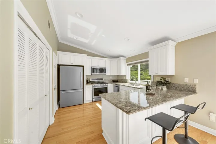 Kitchen open to the living room