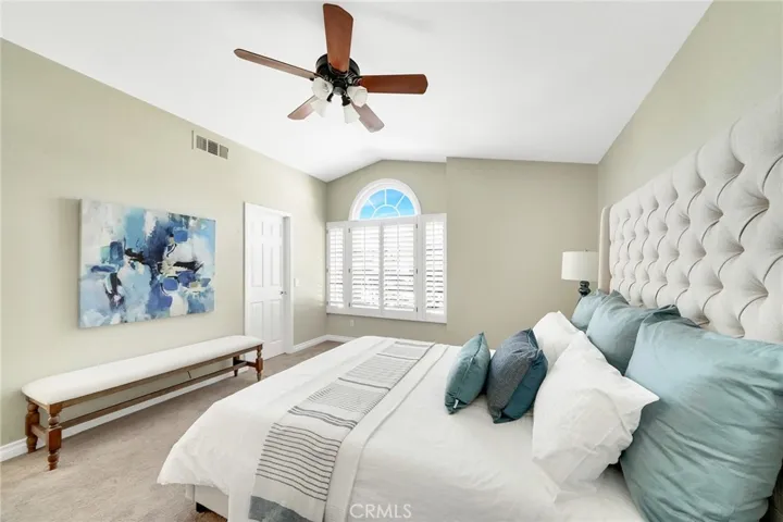 Bright and light primary bedroom