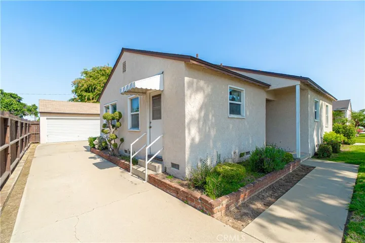 Side of House and Driveway