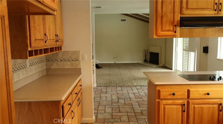 Family room from kitchen