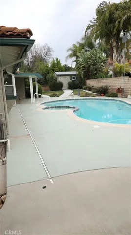 Pool and shed