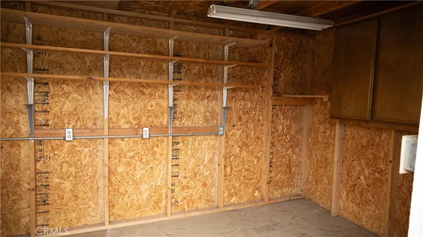 Shed interior