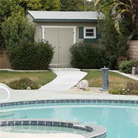 Outside of shed/potential office/kid's room