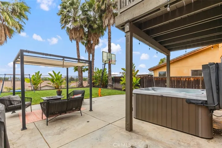 Lovely Back Yard!  Above-ground spa is included.