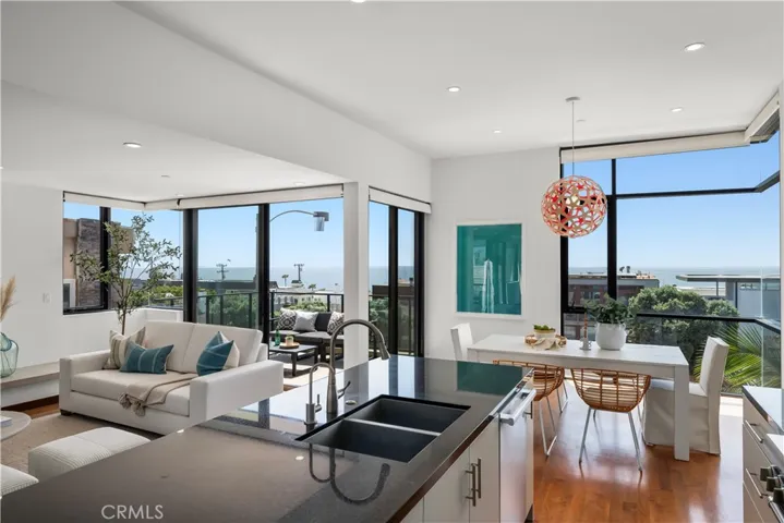 Bright, naturally lit, open living area