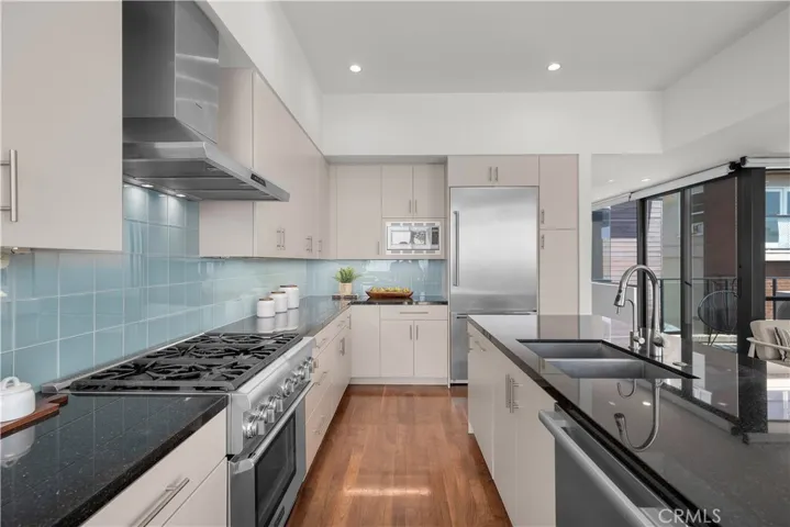 Crisp and clean kitchen