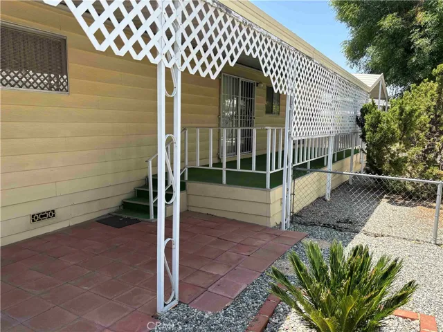 view of porch from back yard