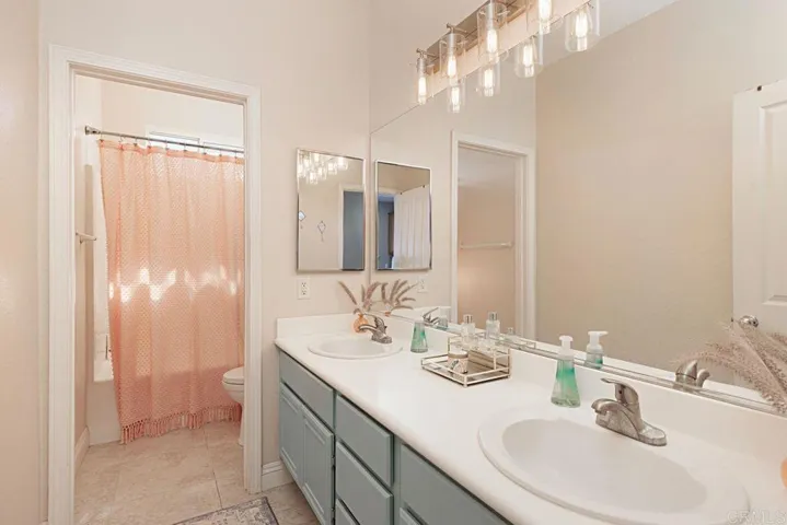 This bathroom is shared with Bedroom 2 & 3