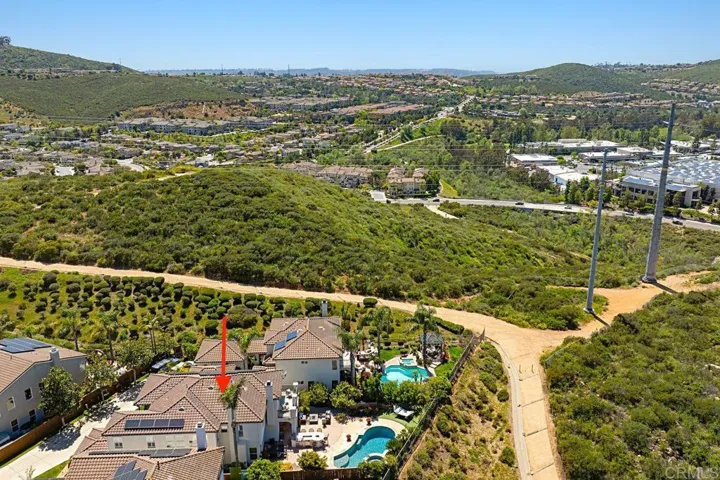 West Facing Aerial View