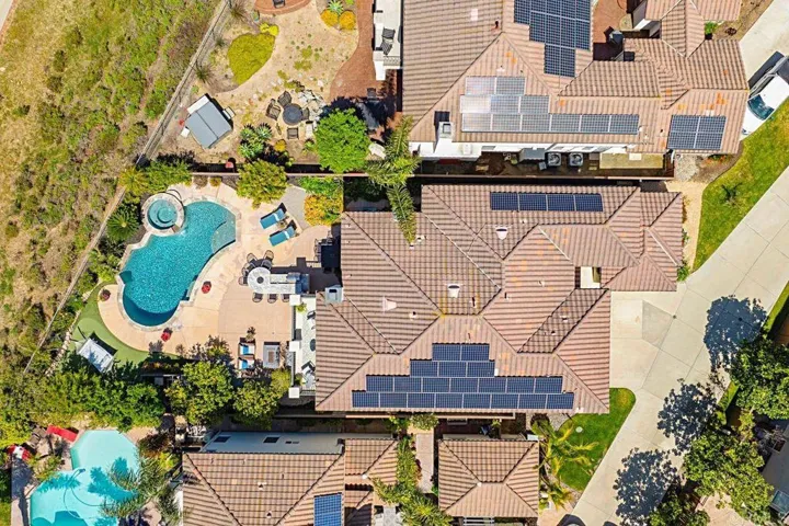 Top Aerial House View