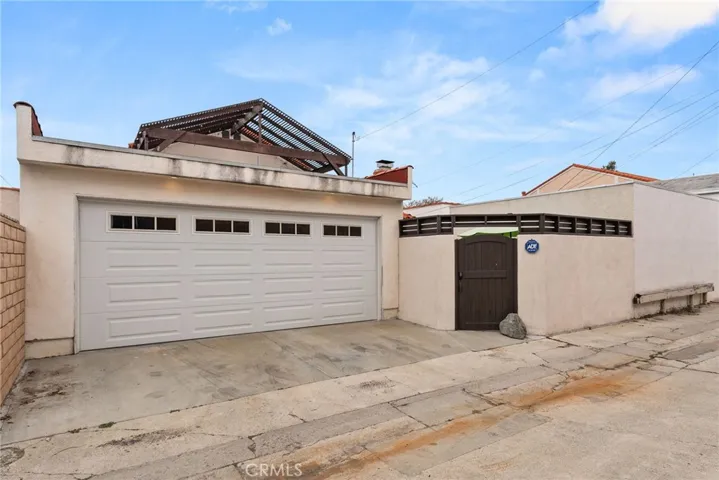 Ally view of the two car garage.
