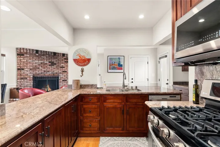 Kitchen with great storage.