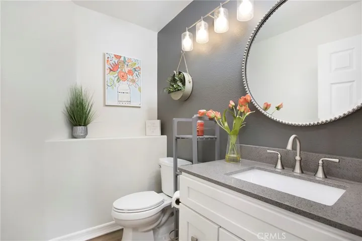 Upgraded powder room