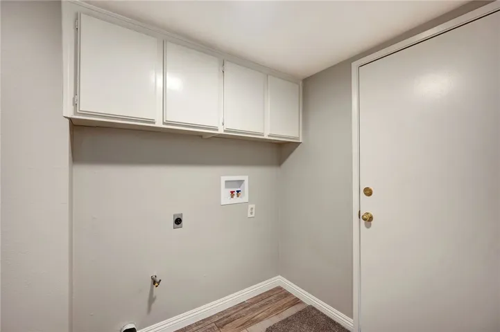 Inside laundry room