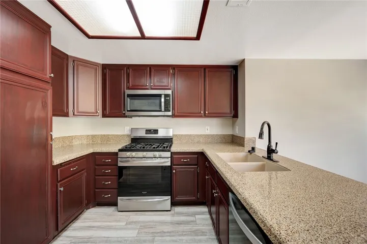 Nicely upgraded kitchen included stainless steel appliances