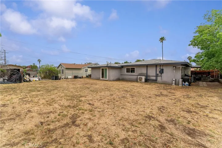 Large backyard
