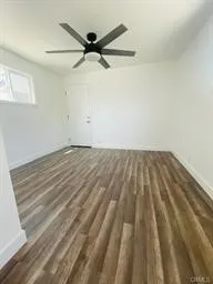 ADU Bedroom with vinyl flooring