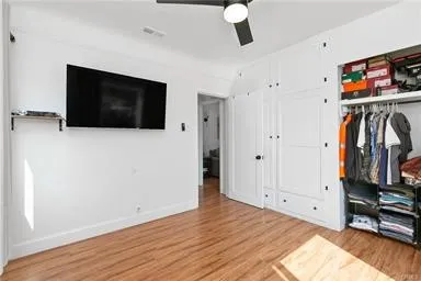 2nd Bedroom with Built-in Closet & Drawers