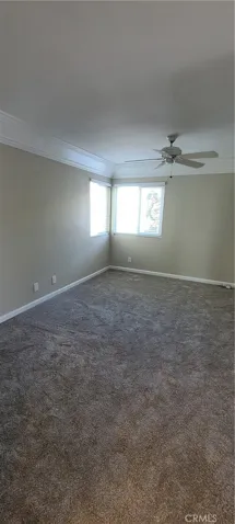 Primary bedroom with walk-in closet, ensuite full bathroom and direct access to spiral staircase leading to the upper view deck.