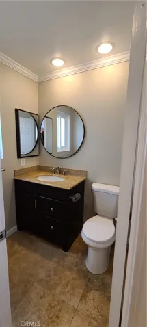 Main level half bath.