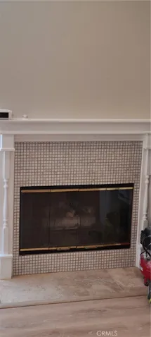 Gas fireplace in Living Room.
