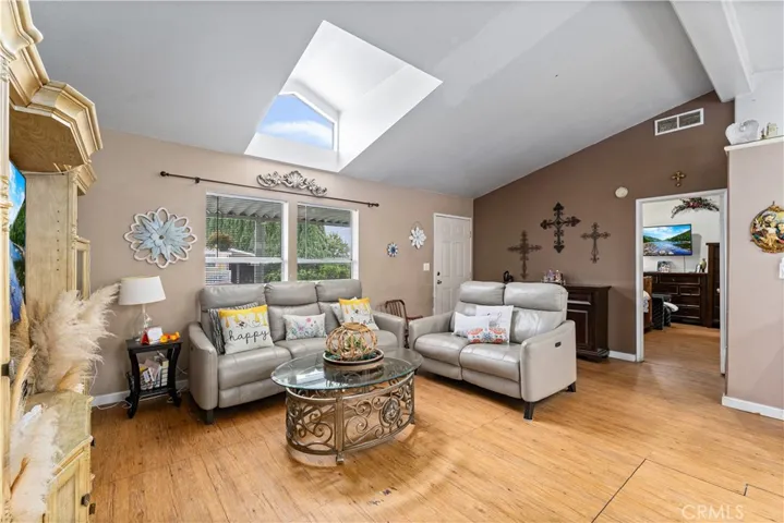 Living Room with Master Bedroom View