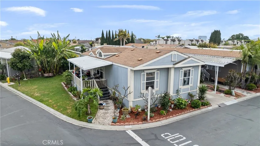 Corner lot and large yard.