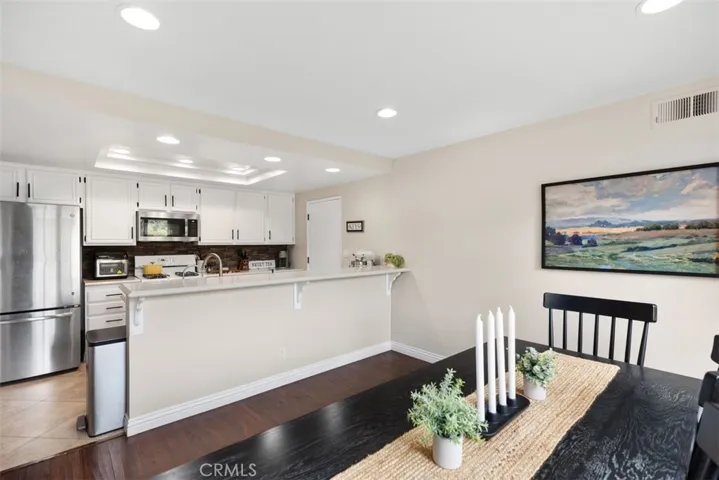 open and upgraded kitchen