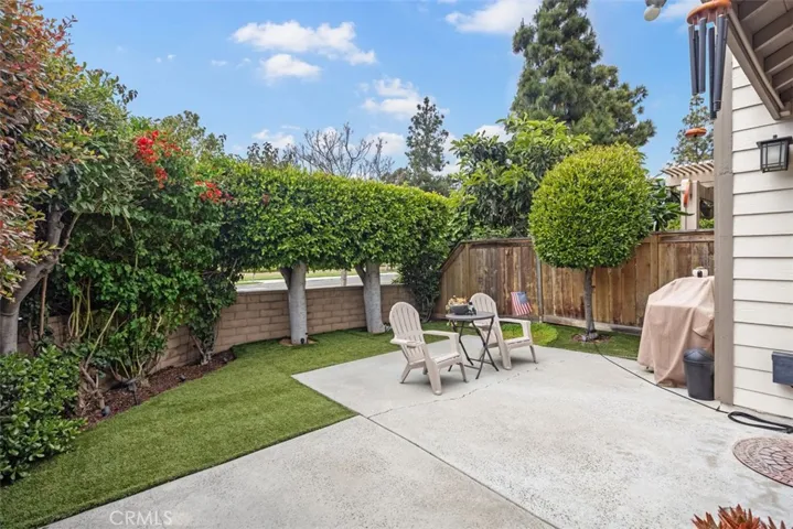 large private yard