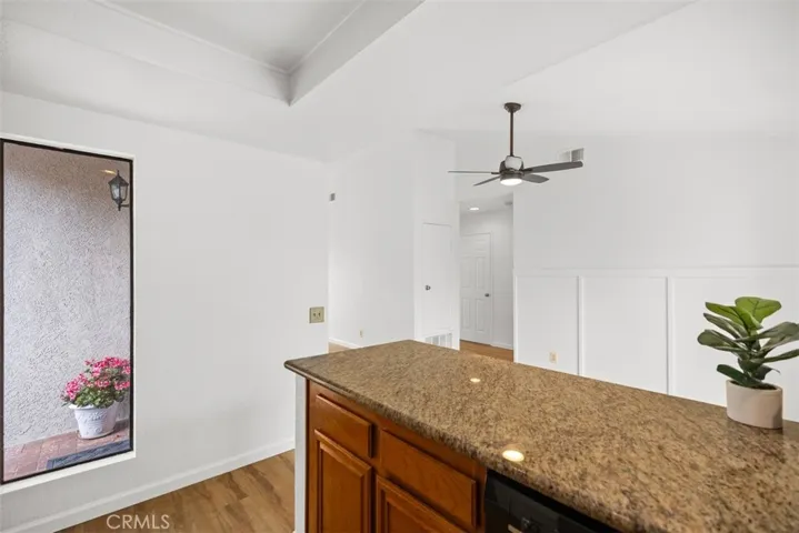 Kitchen window allows natural light